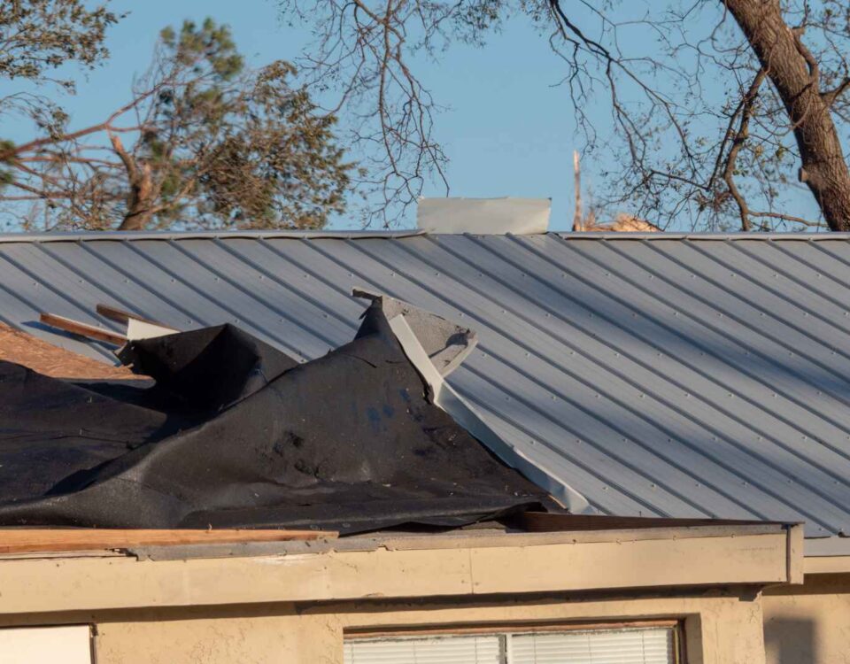 commercial roof damage repair
